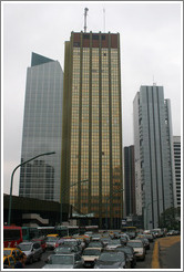 Gold building in the Centro district.
