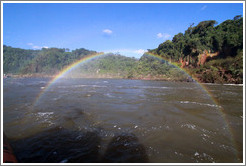 Rainbow over the Iguazu River.