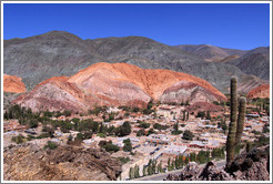 Cerro de Siete Colores (Seven Colored Hill), behind the town of Purmamarca.