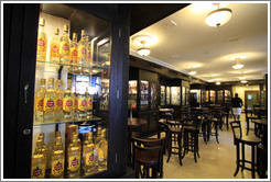 Rum cabinets at Sloppy Joe's Bar.