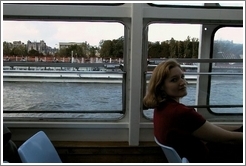 Eve on the Bat-o-Bus, Seine River.