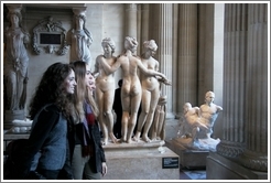Louvre.  Six graces.