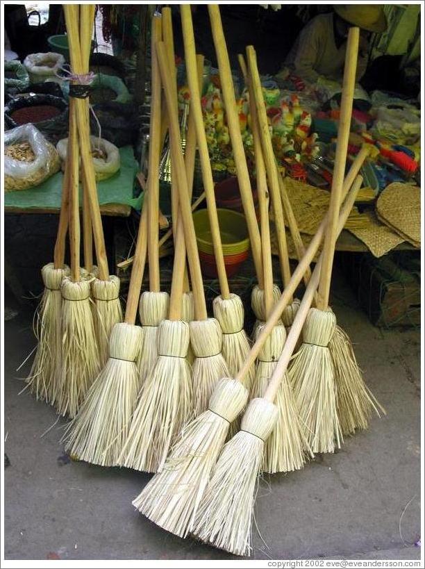 Brooms for sale.