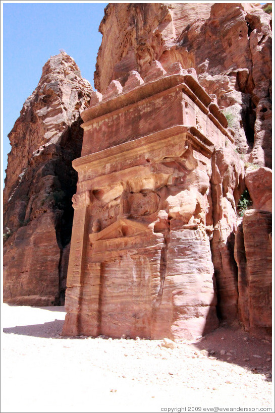 Nabataean tomb on the Street of Fa?es.