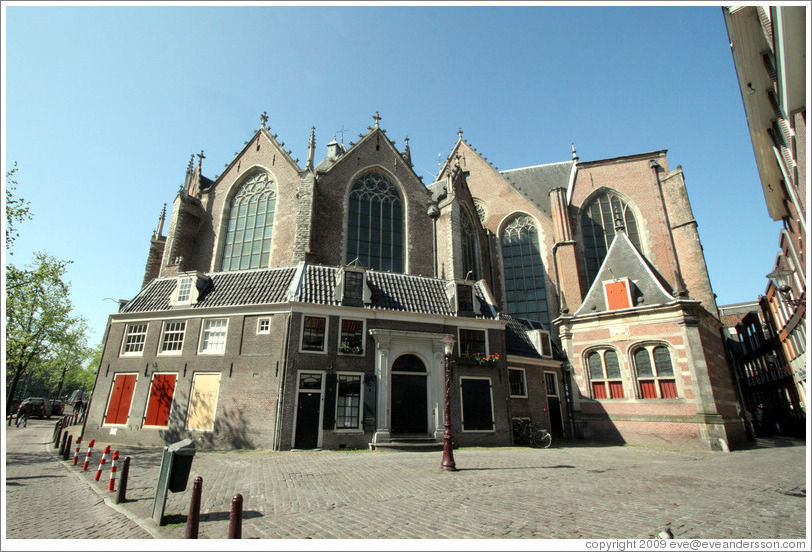 Back of Oude Kerk, Red Light district.
