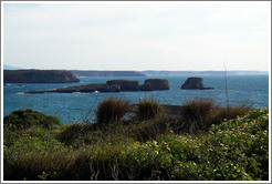 Small islands off the coast near Sagres.