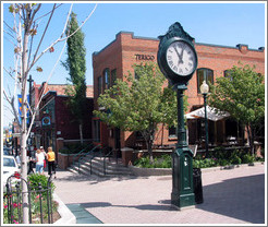 Park City clock on Main Street.
