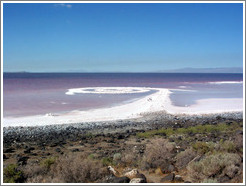 Spiral Jetty, August 2003 (fully emerged from the Great Salt Lake, due to the drought).