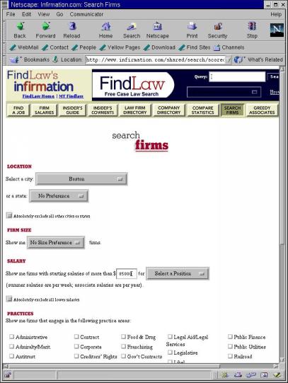 Infirmation Scored Search Form