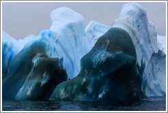 Deep blue Iceberg, Bransfield Strait between Antarctic Peninsula and South Shetland Islands.