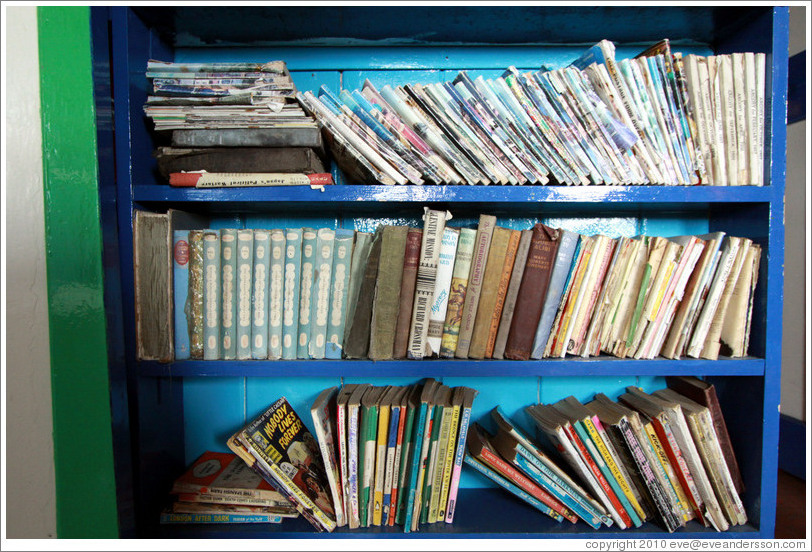 Books, lounge, Port Lockroy.