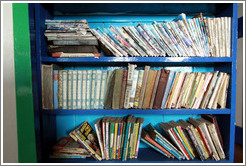 Books, lounge, Port Lockroy.