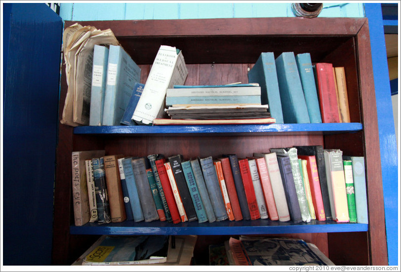 Books, lounge, Port Lockroy.