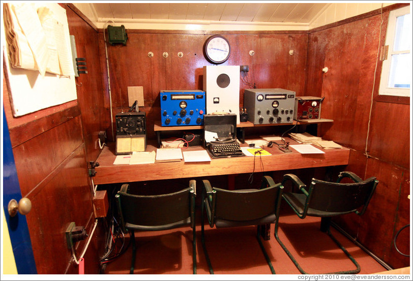 Radio room, Port Lockroy.