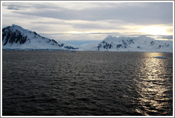 The Gullet, a narrow passage between Adelaide Island and the Antarctic mainland.