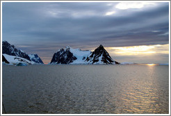 Entrance to Lemaire Channel, a strait  between Booth Island and the Antarctic mainland.