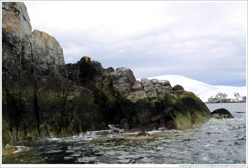 Granite rocks forming the Melchior Islands.