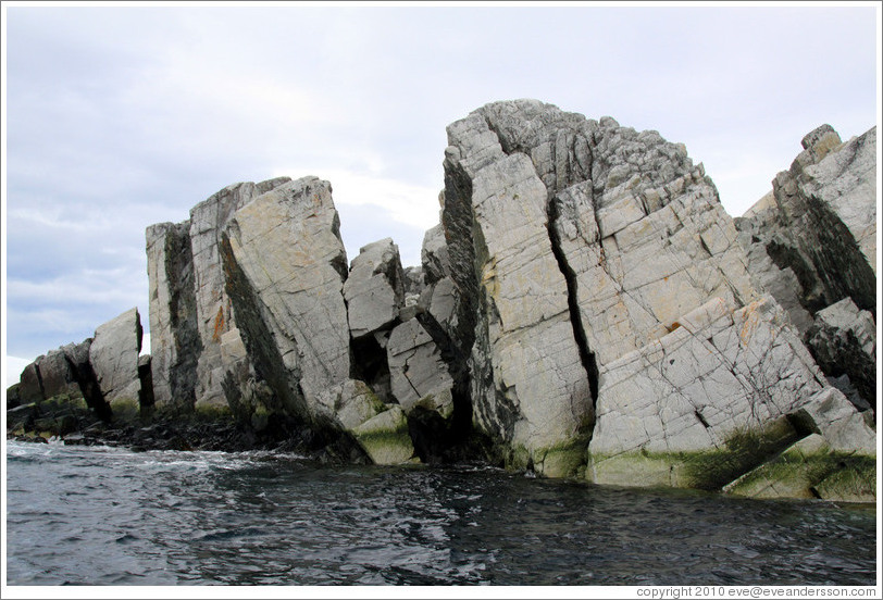 Granite rocks forming the Melchior Islands.