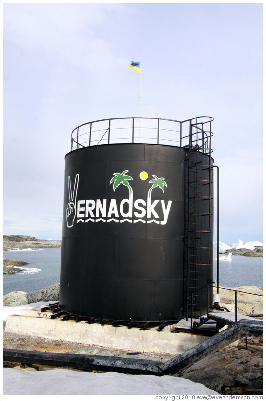 Oil tank, Vernadsky Station.