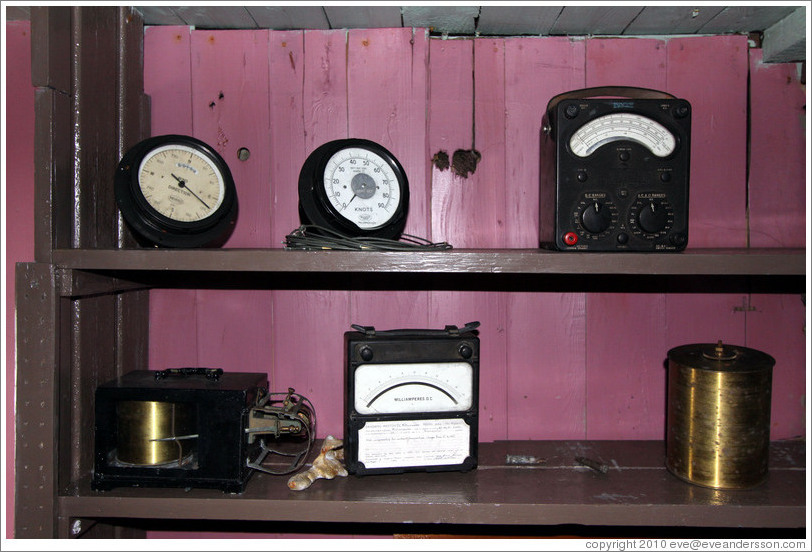 Instruments, Wordie House, a British scientific research station dating from 1947.