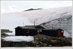 Wordie House, a British scientific research station dating from 1947.