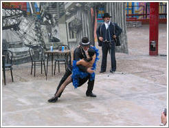 Tango street performers in La Boca neighborhood.