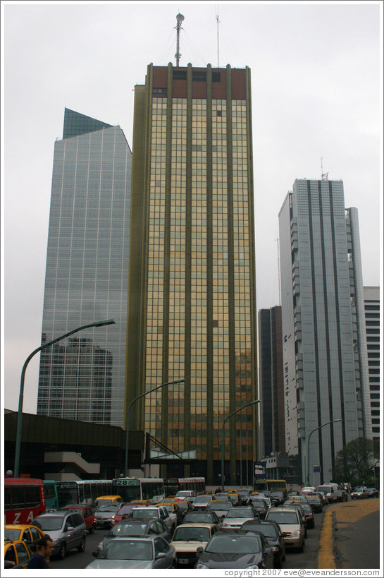 Gold building in the Centro district.