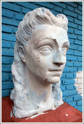 Sculpture of a woman, probably Evita. Gral. Gregorio Ar? de Lamadrid, La Boca.