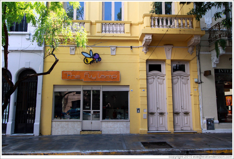 The Fly Lamp, a lighting store, Calle Jorge Luis Borges, Palermo Viejo district.