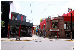 Intersection of Calle Jorge Luis Borges and Pasaje Russel, Palermo Viejo district.