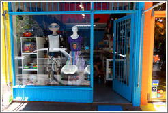 Store with interesting mannequins, Calle Jorge Luis Borges near Calle Soler, Palermo Viejo district.