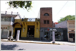 Buildings, Calle Jorge Luis Borges near Pasaje Russel, Palermo Viejo district.