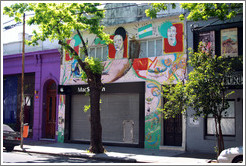 MacStation, with a nice mural on the  facade. Honduras street, Palermo Soho.