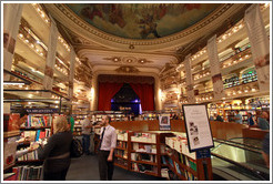 Ateneo, a bookstore housed in a former theatre.  Avenida Santa Fe branch. Recoleta.