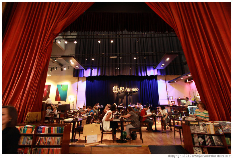 Ateneo, a bookstore housed in a former theatre.  Avenida Santa Fe branch. Recoleta.