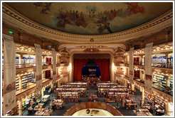 Ateneo, a bookstore housed in a former theatre.  Avenida Santa Fe branch. Recoleta.