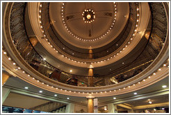 Ceiling. Ateneo, a bookstore housed in a former theatre.  Avenida Santa Fe branch. Recoleta.