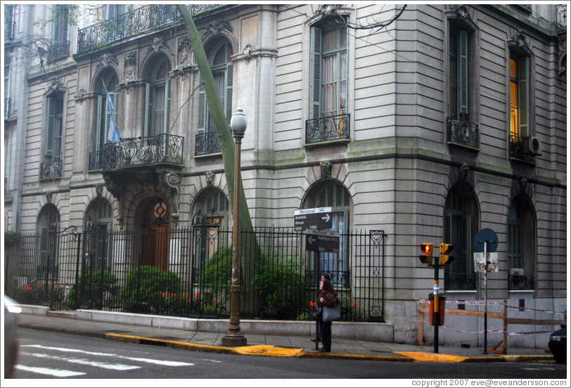 Building in the Recoleta district.