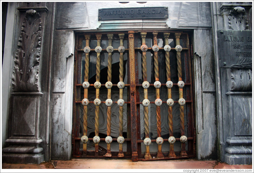 La Recoleta Cemetery.