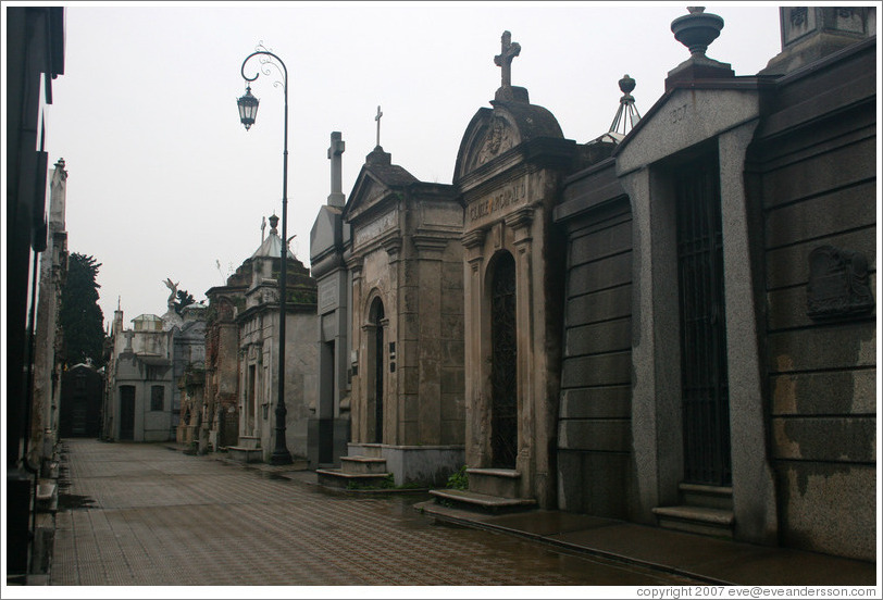 La Recoleta Cemetery.