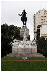 Statue of Bartolom?itre, Avenida del Libertador, Recoleta district.