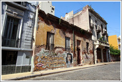Building with a picture of Che Guevara on it, Pasaje San Lorenzo, San Telmo district.