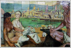 Mural, Avenida de Mayo station, Subte (Buenos Aires subway).