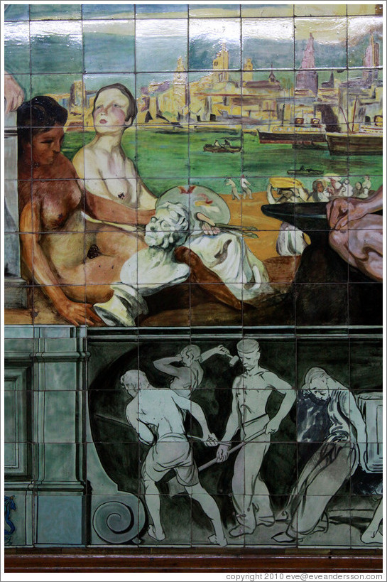 Mural, Avenida de Mayo station, Subte (Buenos Aires subway).