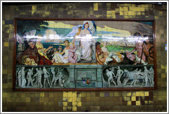 Mural, Avenida de Mayo station, Subte (Buenos Aires subway).