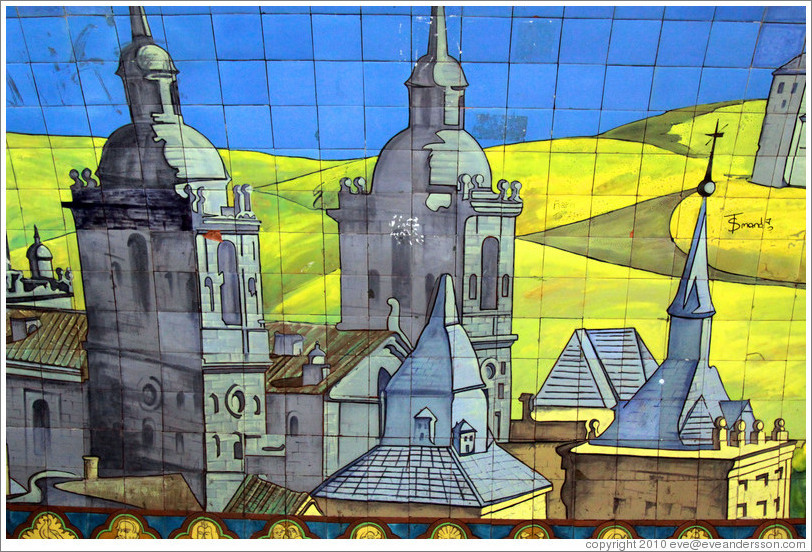 Mural, Diagonal Norte station, Subte (Buenos Aires subway).