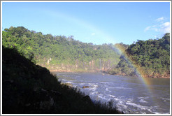 Rainbow over the Iguazu Rier, seen from the Circuito Inferior.