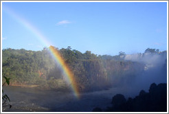 Rainbow over Iguazu Falls, viewed from Circuito Inferior.