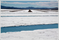 Water channels, Salinas Grandes salt basin.