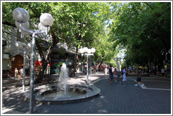 Sarmiento, a pedestrian street, city of Mendoza.